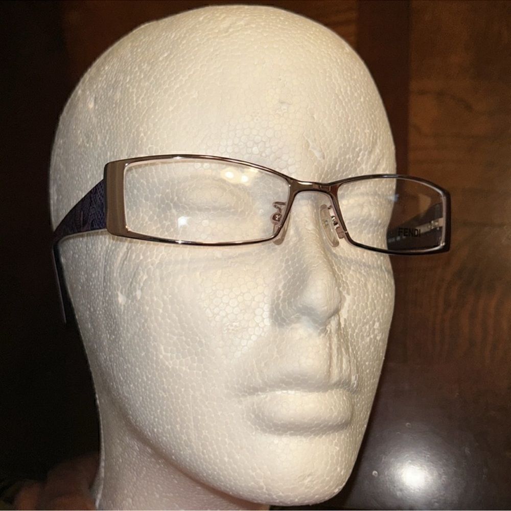 Authentic Fendioptical Purple Rectangular Eyeglas… - image 3